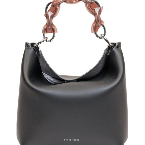 Danse Lente  Ela Bis Structured Satchel/ Tote / Top Handle Bag in Black - Picture 1 of 16